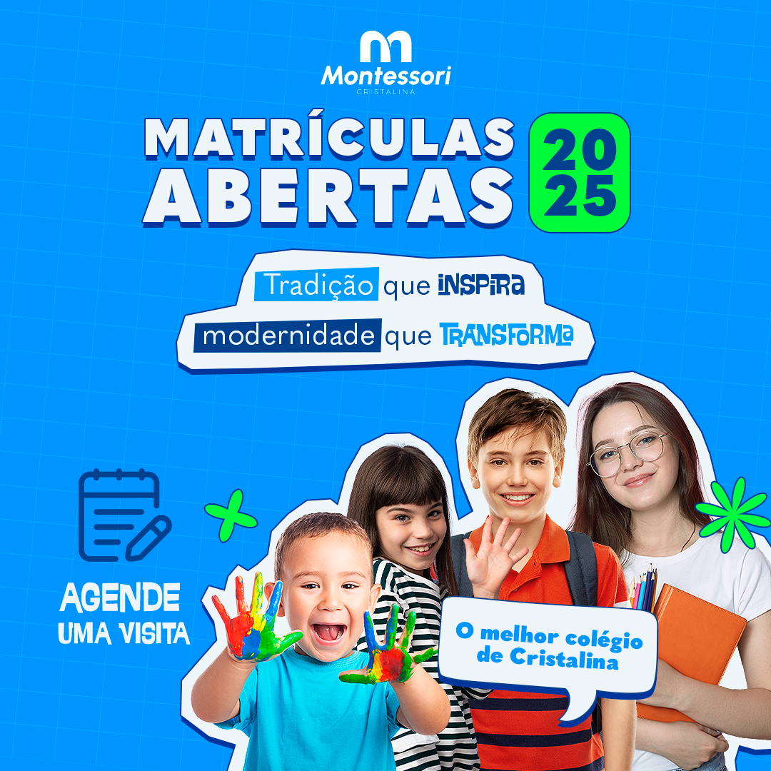 Matrículas Abertas Colégio Montessori